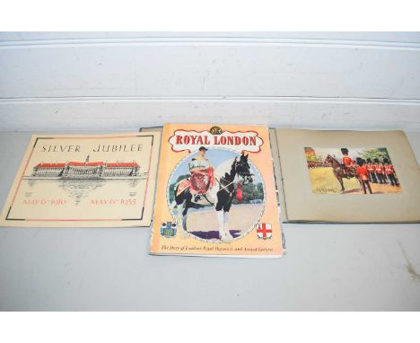 ROYALTY INTEREST - TROOPING THE COLOUR PAMPHLET, SILVER JUBILEE 1935 PAMPHLET AND FURTHER ROYAL LONDON GUIDE BOOK