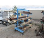 Blue Scrap Metal Rack