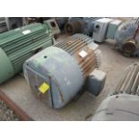 GE 125 HP Motor, RPMs 1770, Phase 3, Volts 460, Frame 444T
