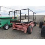 Red Scissorlift, 13ft. L x 7ft. W