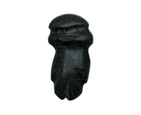 Pre-Columbian Mezcala stone carving of an axe God, H10cmCondition Report:General wear commensurate with age, including scratc