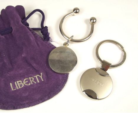 LIBERTY etc. A Liberty key ring with pouch &amp; one other key ring.