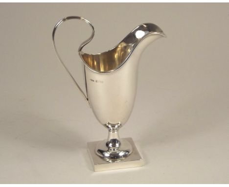 CREAM JUG. A helmet cream jug. Birmingham 1901.
