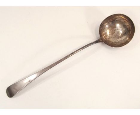 LADLE. A George III silver ladle. London 1783.