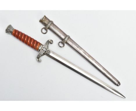 GERMAN 3RD REICH ARMY HEER DRESS DAGGER, WWII period by Weyersburg Kirschbaum &amp; Cie AG WKC Solingen, with etched makers m