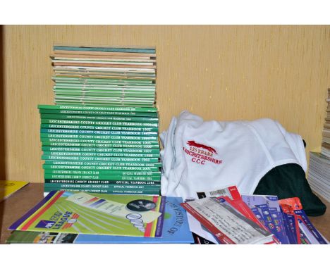 CRICKET YEARBOOKS - LEICESTERSHIRE, a collection of Leicestershire County Cricket Club Yearbooks/Annuals, near complete runs,
