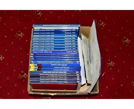 CRICKET YEARBOOKS - DURHAM, a collection of twenty-six Yearbooks for Durham County Cricket Club including two rare editions f
