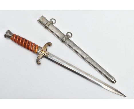 GERMAN 3RD REICH ARMY HEER DRESS DAGGER, WWII period by Carl Eickhorn, Solingen, with etched maker mark for the period 1935-1