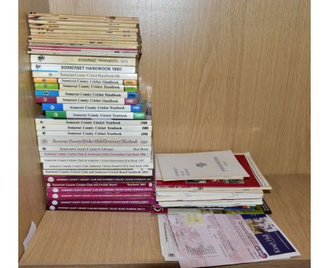 CRICKET YEARBOOKS - SOMERSET, a collection of Somerset County Cricket Club Yearbooks / Handbooks, 1949-50,  complete runs bet