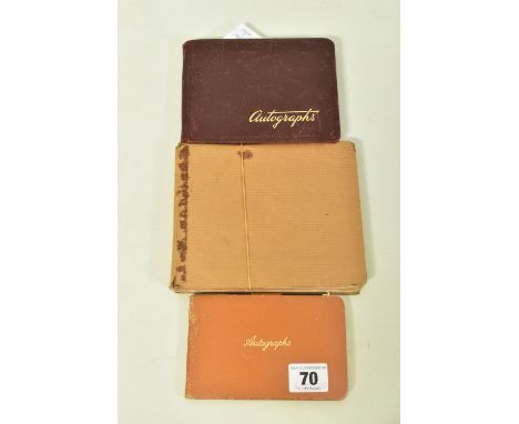 FILM &amp; STAGE AUTOGRAPH ALBUM, a collection of signatures in three autograph albums featuring some of the biggest names of