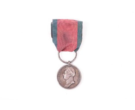 A Waterloo Medal to Joseph Hall of the 23rd Light Dragoons, with steel clip and ring suspension and ribbon,An old and establi