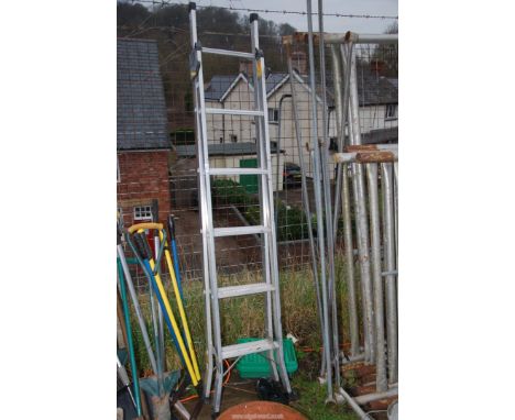 An aluminium step ladder.