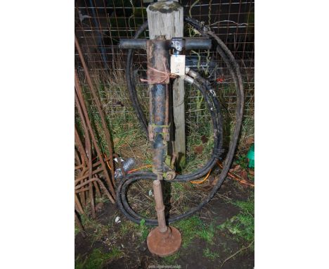 A Hydraulic operated jack hammer/compactor, (runs off tractor coupling). In working order at the time of lotting