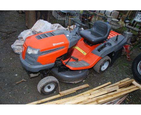 A Husqvarna CT126 ride on lawn mower (key and instruction manual in office), owner bought a new one to update it last year, n