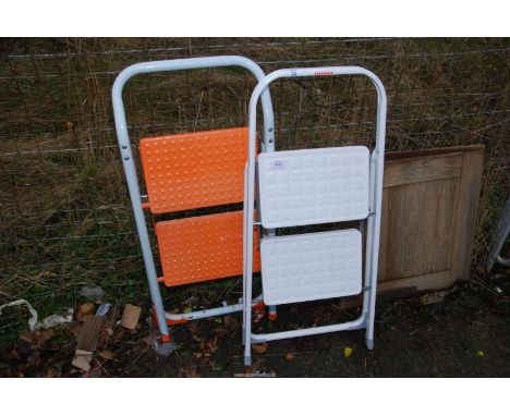 Two step stools.