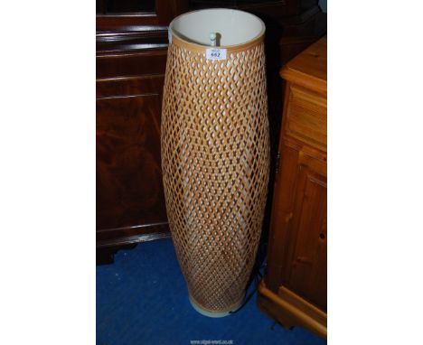 A decorative floor standing lamp.