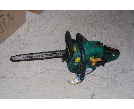 A "B&Q" petrol chainsaw. Good compression.