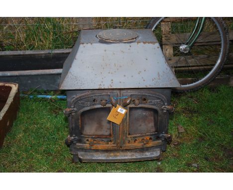 A 'Villager' woodburner, 23" x 28" high and 13" deep, (for refurbishment).
