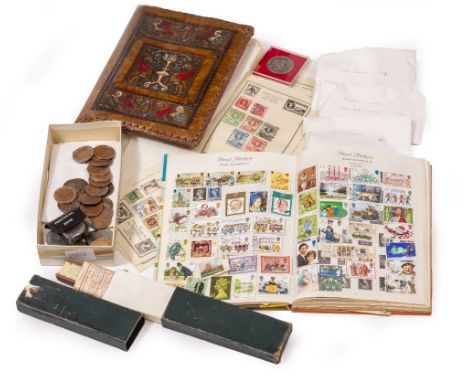 A ROYAL MAIL STAMP ALBUM AND A FURTHER STAMP ALBUM 'The Normandy Stamp Album for Postage Stamps of the World', together with 