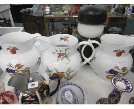 THREE BOXED ROYAL WORCESTER JUGS