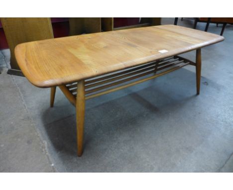 An Ercol Blonde elm Windsor coffee table 