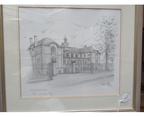 Limited edition print signed Catherine Faye ''Farnworth grammar school''
