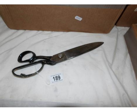A pair of vintage tailor's shears.