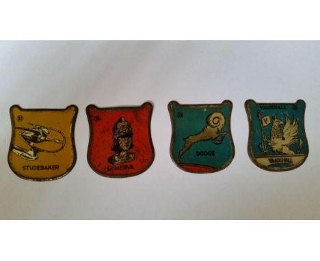 THOMSON, Army Badges &amp; Motor Car Crests, Nos. 21, 23, 32 &amp; 34, double-sided shield-shaped metal issue, some minor pai