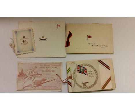MILITARY, selection, mainly 1914-1945, inc. greetings cards, postcards; HMS Courageous, Leicestershire, RFA, East Indies Squa
