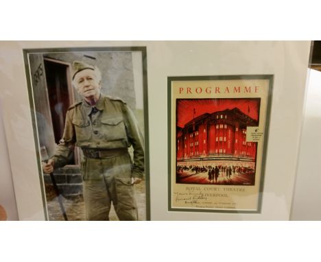 T5ELEVISION, Dad's Army, signed theatre programme cover by Arnold Ridley, dated Aug/58, overmounted beside colour photo, full