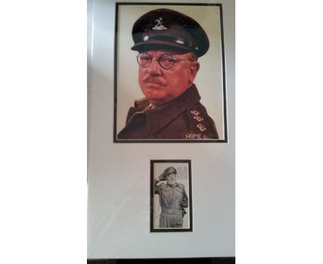 TELEVISION, Dad's Army, signed magazine photo by Arthur Lowe, overmounted beneath colour photo, h/s in character as Captain M
