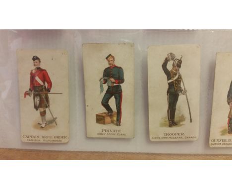 GALLAHER, Types of the British Army, Three Pipes (brown) backs, FR to generally G, 11