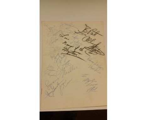 POP MUSIC, signed blank inside back cover to programme, inc. Jackie Wilson, Glenn Campbell, Scott Miller, Lloyd Price; mystic
