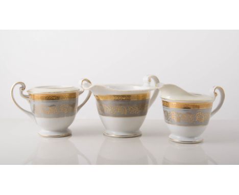 Japanese porcelain part dinner and tea service.