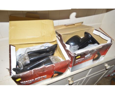 Two pairs of K style wing mirrors