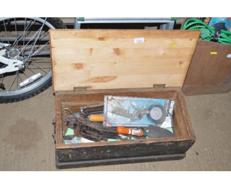 A box of various tools