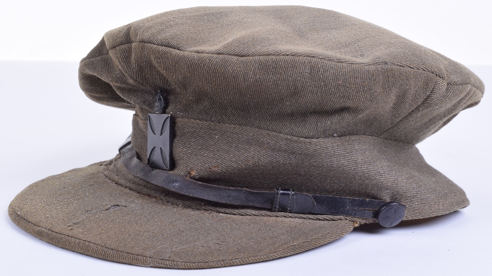 WW1 British Army Chaplains Trench Cap, fine khaki officers soft trench ...