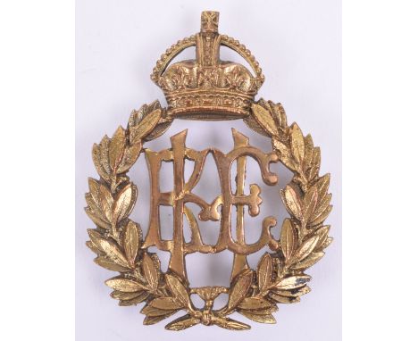 King Edwards Horse Yeomanry Officers Pouch Badge, in gilt metal with three screw post fittings to the reverse.