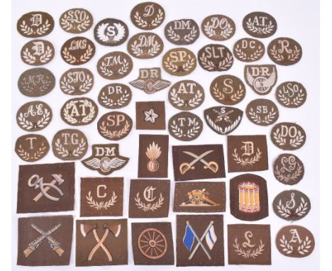 Quantity of WW2 & Post WW2 Trade / Proficiency Badges, being embroidered and printed examples including printed Special Profi