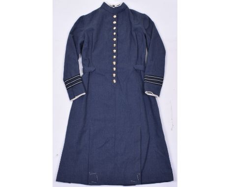 Scarce Royal Air Force PMRAFNS / WRAF Dress, of RAF blue grey cloth with 12 small anodised RAF EIIR buttons to the front and 
