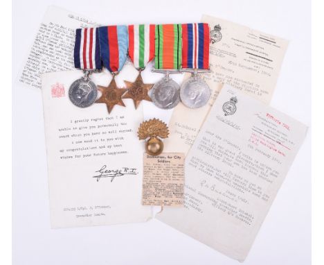 Outstanding WW2 Italian Campaign Gothic Line Military Medal (M.M) Group of Five Awarded to Lance Corporal J O’Connor Grenadie