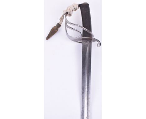 1853 Pattern Regimentally Marked Cavalry Troopers Sword, steel swept bar hilt with regimental stamping “10 RH 348” (10th Roya