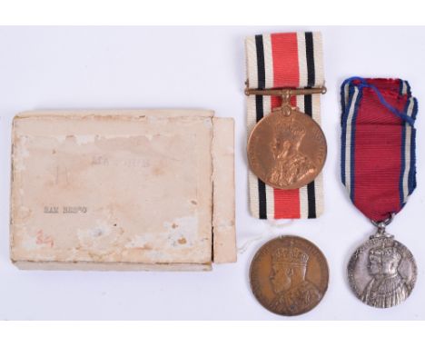 Edward VII Visit to Scotland 1903 Medal, awarded to “PC K McASKILL” missing suspension, 1935 Jubilee medal with ribbon and bo