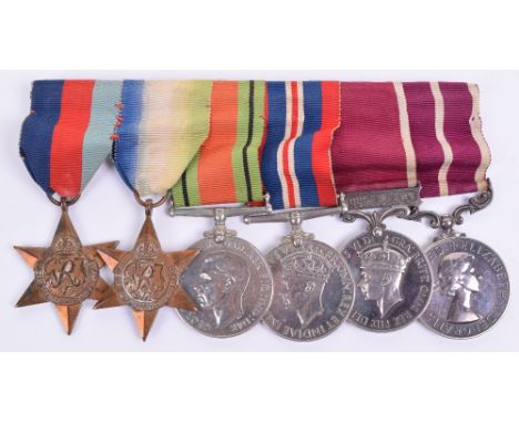 WW2 Campaign, Long Service and Elizabeth II Meritorious Service Group Border Regiment, consisting of 1939-45 star, Atlantic s