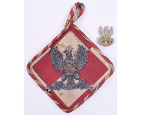 WW2 Polish Navy Beret Badge, two piece example being silvered Polish eagle with gilt brass anchor to the centre. Brooch pin a