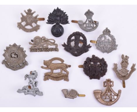 Selection of WW2 War Economy Plastic Cap Badges, consisting of The Essex regiment, Middlesex regiment (one blade missing), No
