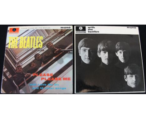 THE BEATLES - 2 x stunning early LP's. Titles are Please Please Me UK mono 4th pressing w/no "Recording First Published" or "