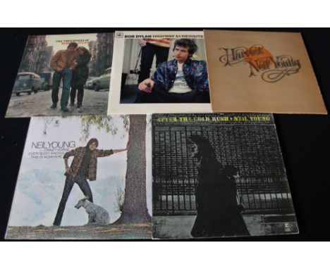 FOLK ROCK - Lovely pack of 10 x early pressing LP's. Artists/titles are Neil Young (x3) including a pristine copy of Harvest 