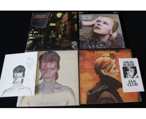 DAVID BOWIE - Stunning condition pack of 4 x early pressing LPs from the man who was taken from us far too soon! Titles are H
