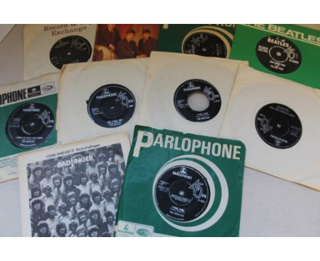 BEATLES AND RELATED SINGLES - Generous collection of around 80 x 7" singles with additional releases from Badfinger, Mary Hop